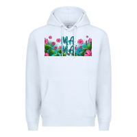 White cactus and flowers mama libbey glass Premium Hoodie - HRA Design Shop
