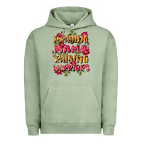 Pigment Oil Green praying mama raising warriors Urban Hoodie - JahusDesignShop