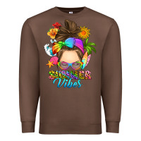 Chestnut messy bun summer vibes Premium Sweatshirt - RanaPortraitStore