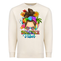 Sandshell messy bun summer vibes Premium Sweatshirt - RanaPortraitStore