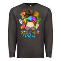 Smoke messy bun summer vibes Premium Sweatshirt - RanaPortraitStore
