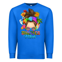 True Royal messy bun summer vibes Premium Sweatshirt - RanaPortraitStore