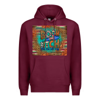 Burgundy boom bitch get out the way Premium Hoodie - HRA Design Shop