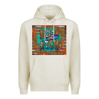 Oatmeal Heather boom bitch get out the way Premium Hoodie - HRA Design Shop