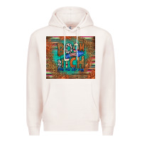 Pale Pink boom bitch get out the way Premium Hoodie - HRA Design Shop