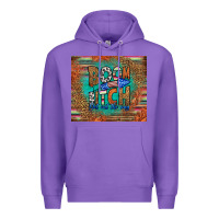 Purple boom bitch get out the way Premium Hoodie - HRA Design Shop
