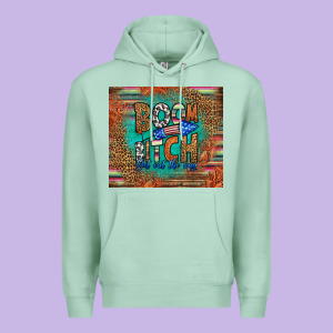 Boom Bitch Get Out The Way Premium Hoodie Designed By Hra Design Shop