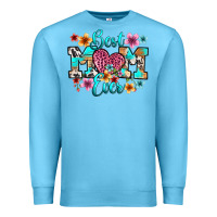 Ocean Blue best mom ever Premium Sweatshirt - RanaPortraitStore