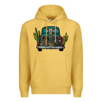 Antique Gold soldier truck Premium Hoodie - CowhideDigitalArt