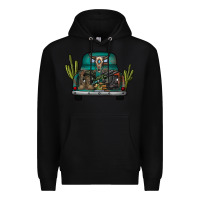 Black soldier truck Premium Hoodie - CowhideDigitalArt