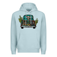 Blue Mist soldier truck Premium Hoodie - CowhideDigitalArt