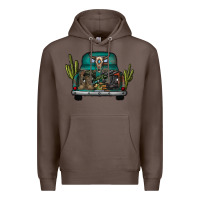 Coffee soldier truck Premium Hoodie - CowhideDigitalArt