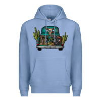 Colony Blue soldier truck Premium Hoodie - CowhideDigitalArt
