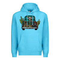 Ocean Blue soldier truck Premium Hoodie - CowhideDigitalArt