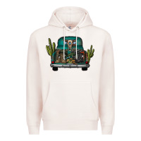 Pale Pink soldier truck Premium Hoodie - CowhideDigitalArt