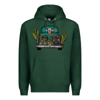 Sports Green soldier truck Premium Hoodie - CowhideDigitalArt