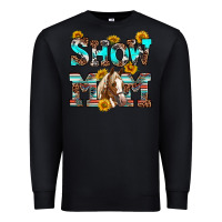 Black show mom horse Premium Sweatshirt - RanaPortraitStore