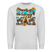 Dove Grey show mom horse Premium Sweatshirt - RanaPortraitStore