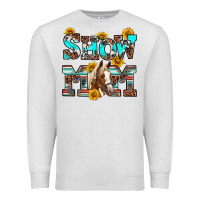 Oatmeal Heather show mom horse Premium Sweatshirt - RanaPortraitStore