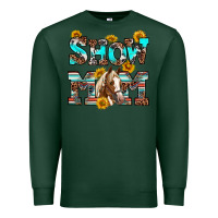 Sports Green show mom horse Premium Sweatshirt - RanaPortraitStore