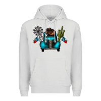 Dove Grey texas truck Premium Hoodie - CowhideDigitalArt
