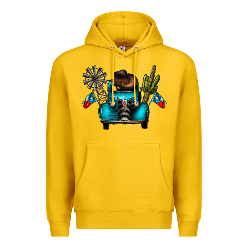 Texas Truck Premium Hoodie by CowhideDigitalArt | Teevron