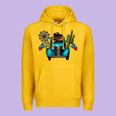 Texas Truck Premium Hoodie Designed By Cowhidedigitalart