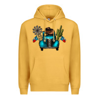 Mustard texas truck Premium Hoodie - CowhideDigitalArt