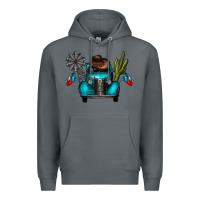 Rock texas truck Premium Hoodie - CowhideDigitalArt