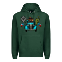 Sports Green texas truck Premium Hoodie - CowhideDigitalArt