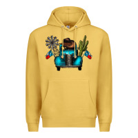 Antique Gold texas truck Premium Hoodie - CowhideDigitalArt