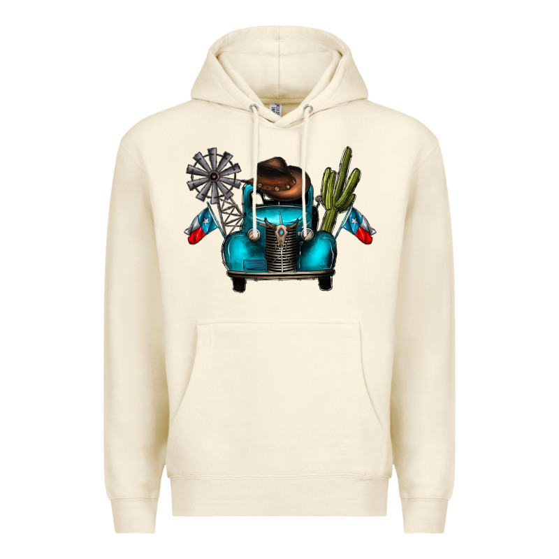 Texas Truck Premium Hoodie by CowhideDigitalArt | Teevron