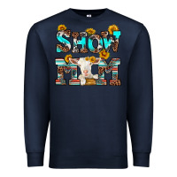 Navy show mom goat Premium Sweatshirt - RanaPortraitStore