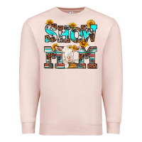Pale Pink show mom goat Premium Sweatshirt - RanaPortraitStore