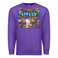 Purple show mom goat Premium Sweatshirt - RanaPortraitStore