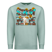 Seafoam show mom goat Premium Sweatshirt - RanaPortraitStore