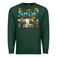 Sports Green show mom goat Premium Sweatshirt - RanaPortraitStore