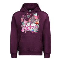 Mauve Wine nurse  and cancer Urban Hoodie - AdoDesignShop