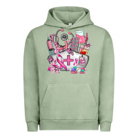 Pigment Oil Green nurse  and cancer Urban Hoodie - AdoDesignShop
