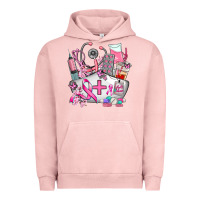 Pigment Salmon nurse  and cancer Urban Hoodie - AdoDesignShop
