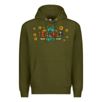 Army Green best teacher ever 16oz libbey glass Premium Hoodie - HRA Design Shop