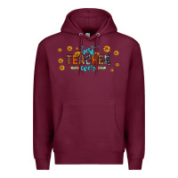 Burgundy best teacher ever 16oz libbey glass Premium Hoodie - HRA Design Shop