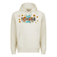 Oatmeal Heather best teacher ever 16oz libbey glass Premium Hoodie - HRA Design Shop