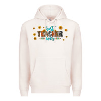 Pale Pink best teacher ever 16oz libbey glass Premium Hoodie - HRA Design Shop