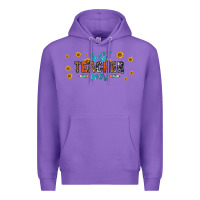 Purple best teacher ever 16oz libbey glass Premium Hoodie - HRA Design Shop