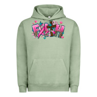 Pigment Oil Green cancer faith cross Urban Hoodie - AdoDesignShop