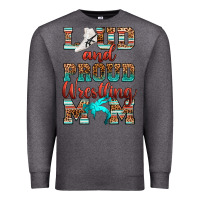 Charcoal Heather loud and proud wrestling mom Premium Sweatshirt - RanaPortraitStore