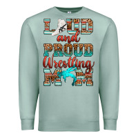 Seafoam loud and proud wrestling mom Premium Sweatshirt - RanaPortraitStore