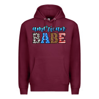 Burgundy american babe Premium Hoodie - HRA Design Shop
