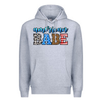 Heather Grey american babe Premium Hoodie - HRA Design Shop
